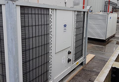 Production Line Cooling - CRS 100kW Chiller and CRS 100kW AHU
