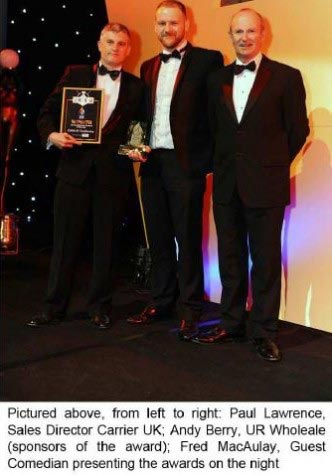Carrier chiller named "Air Conditioning Product of the Year" in the UK National ACR Awards